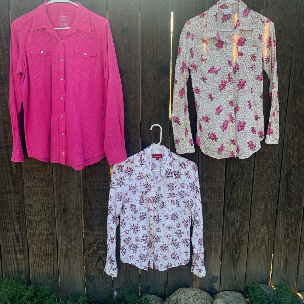 Three button up shirts